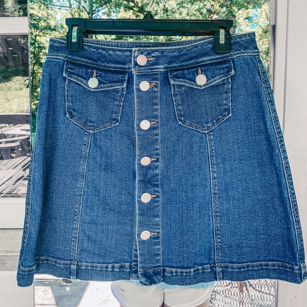 Loft Jean Skirt
